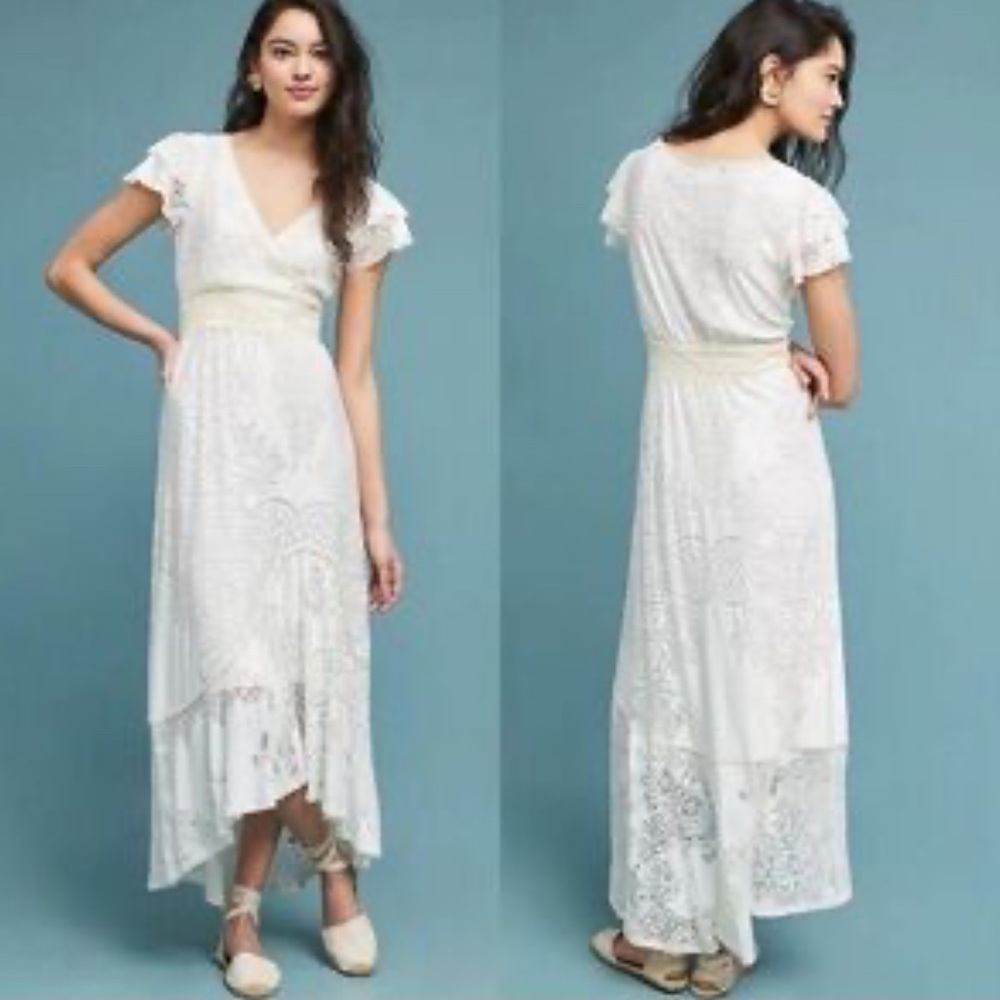 FARM Rio White High Low Dress